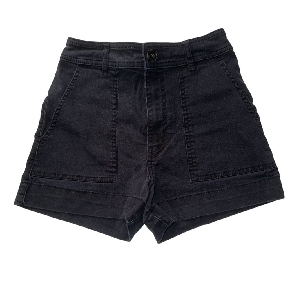 H&M Black Cotton Shorts Sz 2